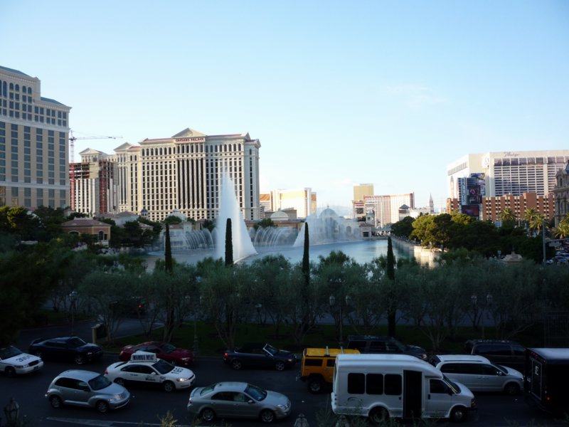 v) Perfect Location to Watch the Bellagio Fountain.JPG