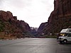 n) Further Down The Road of 128, PassingBy the ParkingLot Of The Negro Bill Canyon.JPG