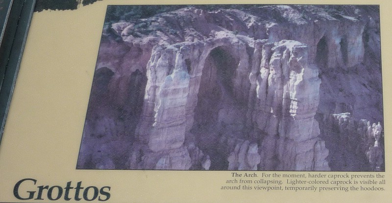 zzzy) Grottos, The Arch ~ Harder CapRock Prevents The Arch From Collapsing (For the Moment ....).JPG