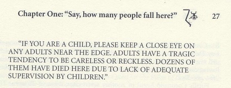 zo) Children, Keep On Eye On Your Parents! (Page From Book, Over The Edge - Death In Grand Canyon).JPG