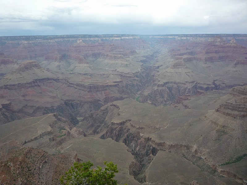 zzr) From the Rim, Colorado River Looks Puny, Yet It Averages 300 Ft (90 m) Wide + Features a Series of Fierce Rapids.JPG