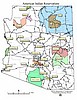 zf) Arizona has 21 Federally Recognized Tribes ~ A quarter of Arizona's Land (Reservations+Tribal Communities).JPG