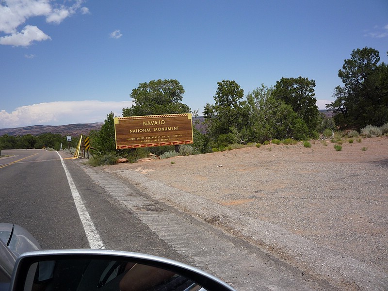 zy) We Have Arrived at the Entrance of Navajo National Monument.JPG
