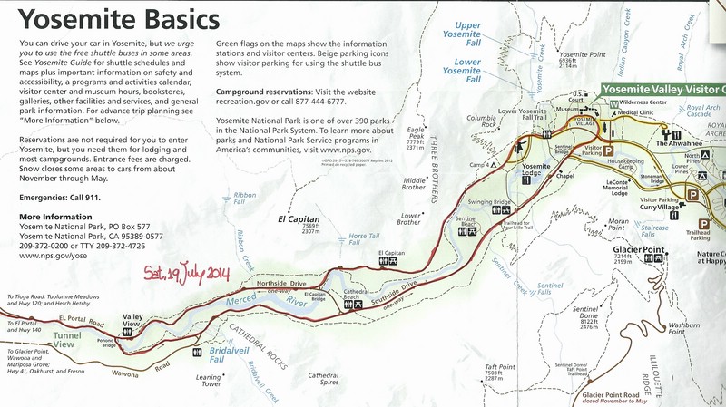 f) SaturdayAfternoon 19 July 2014 ~ Detailed Map Yosemite Valley Loop.jpg
