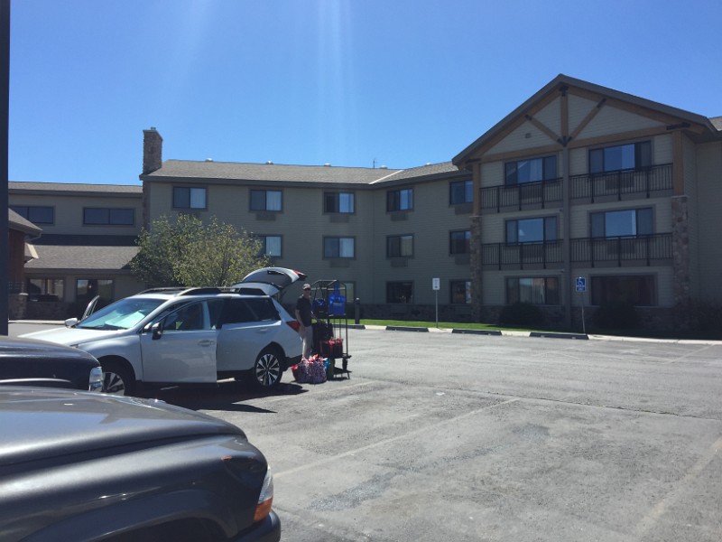 a) Saturday 4 June 2016 - Rexburg (Idaho), AmericInn Lodge + Suites Rexburg (Check-Out Time)