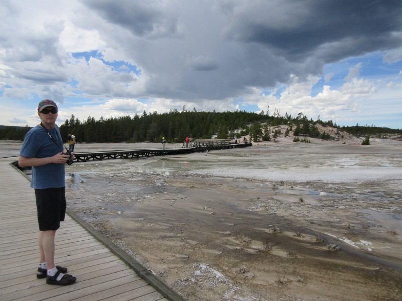 zy) Trying To Catch That With The Camera... Norris Geyser Basin - Porcelain Basin
