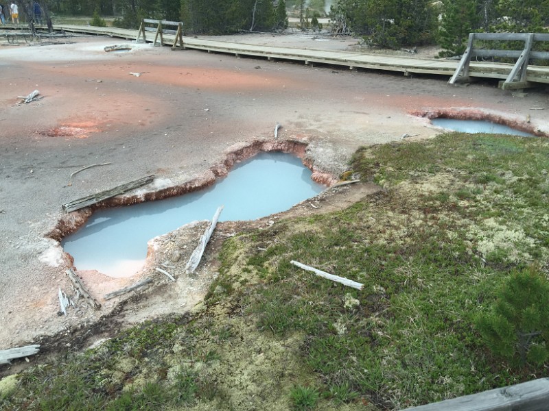 zzzza) Artists Paintpots - DANGEROUS GROUNDS, Leaving The Boardwalk Or Trail Is Unlawful And Potentially Fatal