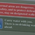 za) ALL THERMAL AREAS ARE DANGEROUS. STAY ON DESIGNATED WALKWAYS