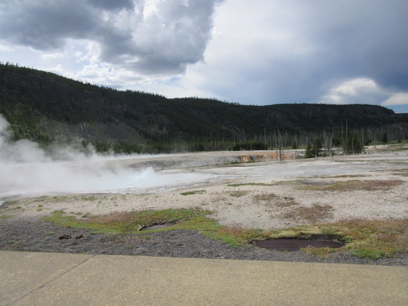 zzy) Black Sand Basin Contains A Small Collection Of Jewel-Like Geysers+Colorful HotSprings