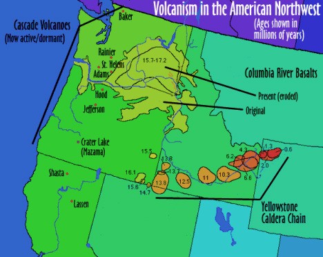 zzzv) Million Yrs Ago Yellowstone Started In Oregon+Nevada, Traveled All Over Idaho And Settled (For Now) In Wyoming