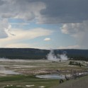 zzl) Midway Geyser Basin (Grand Prismatic Springs In Distance)