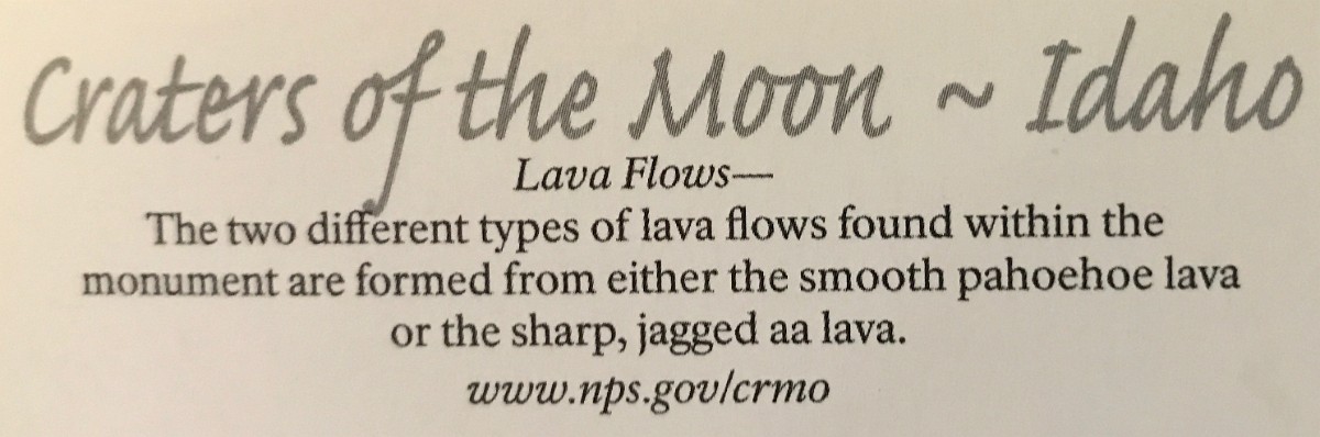 zzl) Smooth Pahoehoe Lava Or The Sharp, Jagged aa Lava - 2 Types Of Lava Flows In The Monument