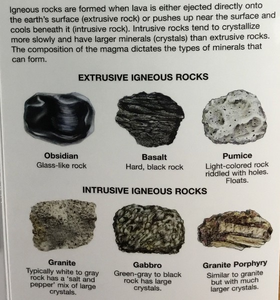 zzn) Volcanic (Igneous) Rocks, Extrusvie Or Intrusive (Extrusive -Basalt Rocks In The Monument)
