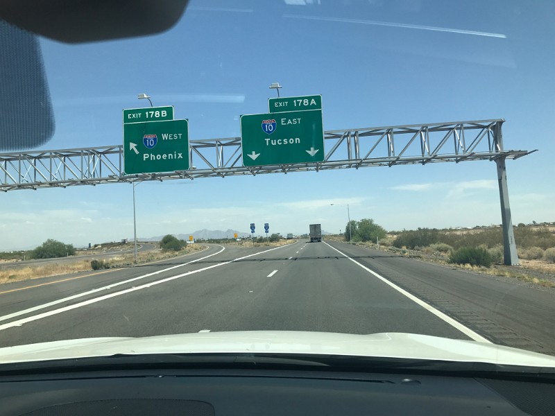 zzd) Thursday 1 June 2017 - Merging Into I-10 (AZ), Keep On Going East