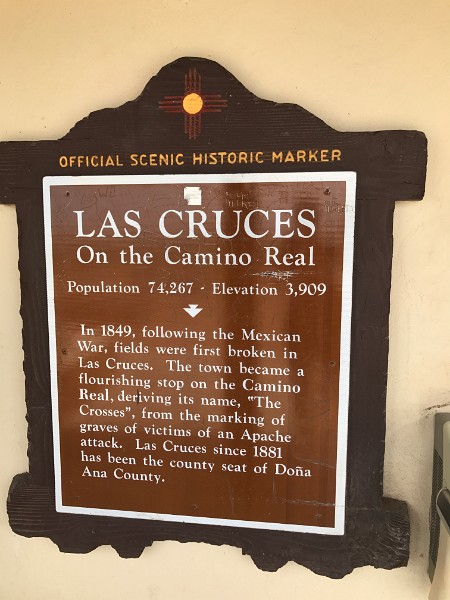 g) First A Rest-Stop At Official Scenic Historic Marker, Las Cruces Overlook (New Mexico)