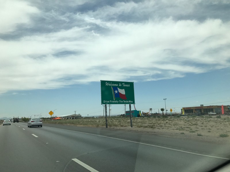 r) I-10, Anthony (Texas)