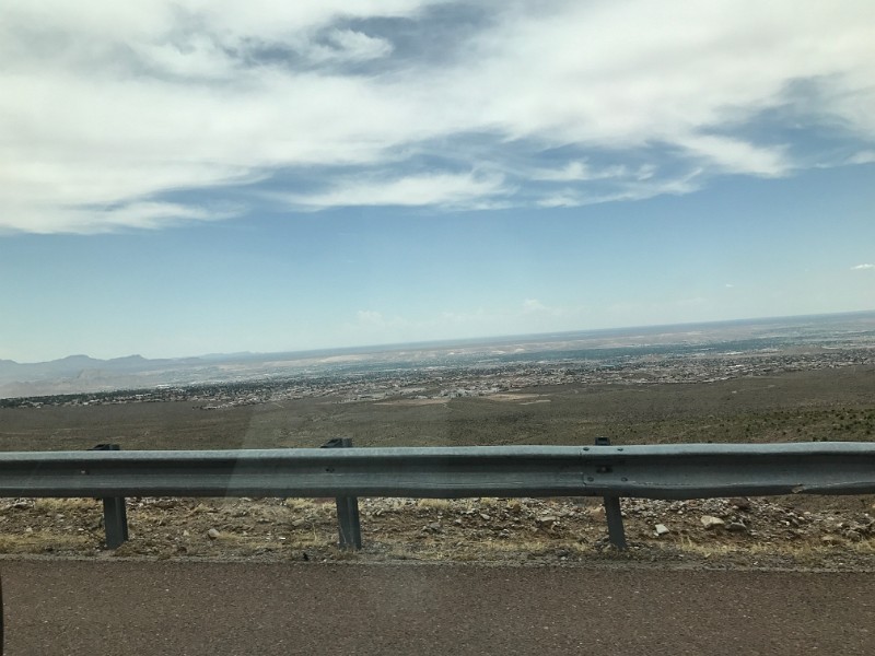 w) Transmountain Highway (Road 375), Franklin Mountains State Park (El Paso Region, Texas)