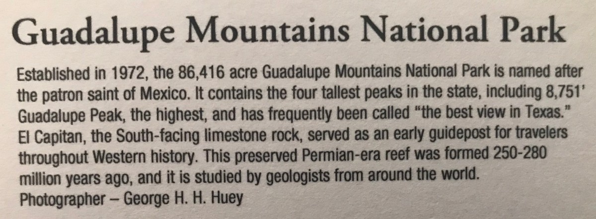 zl2) Guadalupe Mountains National Park, Texas