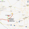 f) Our Trip For Today! From Deming to Carlsbad Via Texas, Guadalupe Mountains (263 Miles)