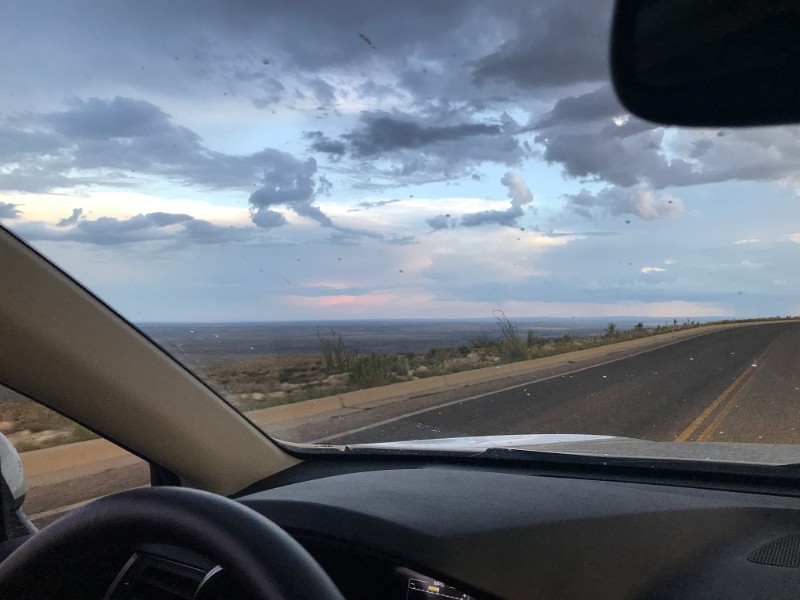 zzzb) Saturday 3 June 2017 - Sunset, Driving Back To Carlsbad From The Caverns (Lightning Storm Very Locally)