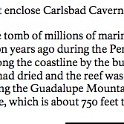 c2) Saturday 3 June 2017 - Capitan Limestone, Carlsbad Caverns Is Found Within The Thomb Of Millions Of Marine Organisms