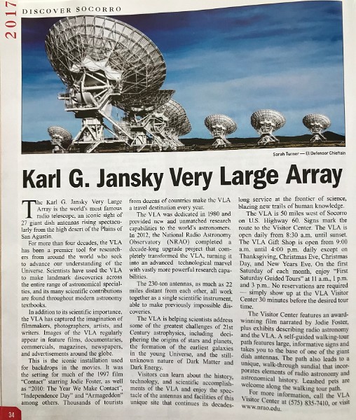 i) Very Large Array, Worlds Largest RadioTelescope