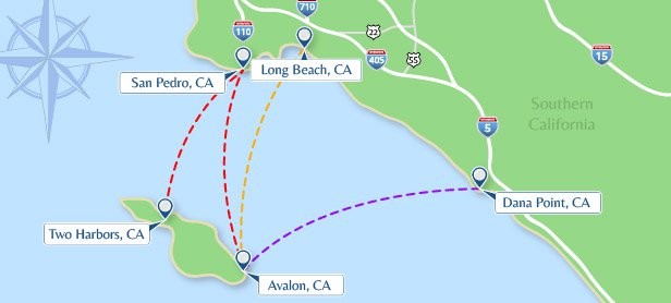 a) Thursday 8 November 2018 - Catalina Express, From Dana Point (Dept 9.45 am) to Avalon (Arrival 11.15 am)