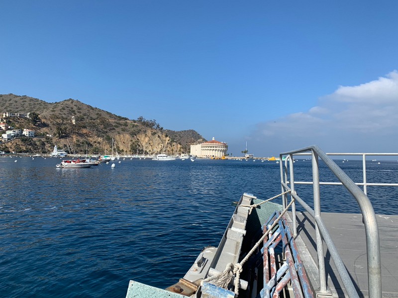 c) Thursday 8 November 2018 - Avalon, Catalina Island (Scenery From Boat Terminal - Catalina Casino In BackGround)