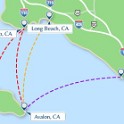 a) Thursday 8 November 2018 - Catalina Express, From Dana Point (Dept 9.45 am) to Avalon (Arrival 11.15 am)