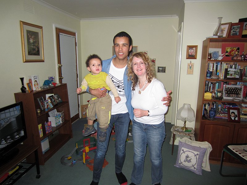 zzd) Melbourne, Saturday 24 September 2011 ~ Carol With Her Two Adorable Sons, Asher+Caleb.JPG