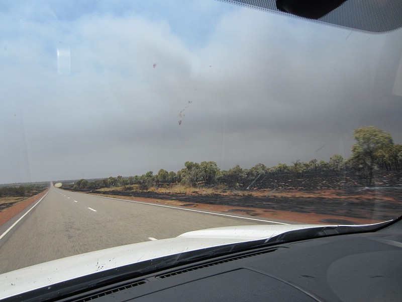 t) Barkly Hwy, Friday 30 September 2011 ~ Recent+Current BushFires Showing Their Marks.JPG