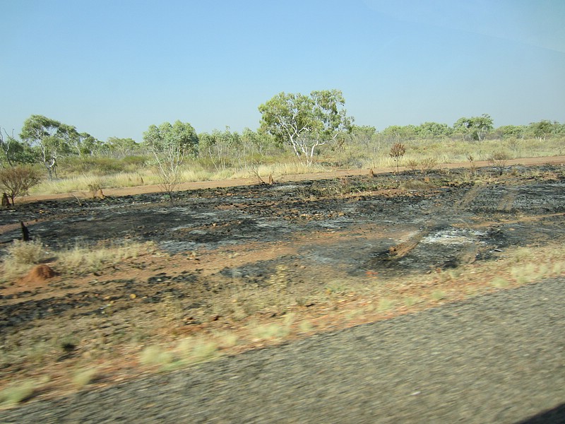 zzd) Barkly Hwy, Friday 30 September 2011 ~ Also Here (And There) Traces Of Recent BushFires.JPG
