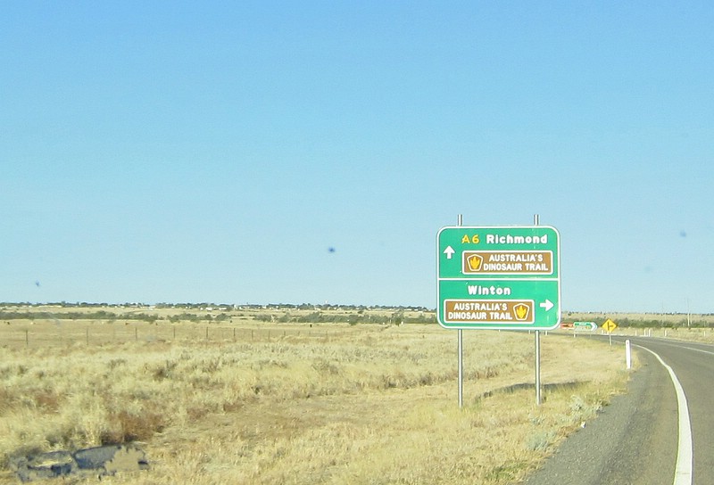 zzn) Flinders Hwy, Sunday 2 October 2011 ~ Approaching Richmond (Having Entered Dinosaur Country).JPG