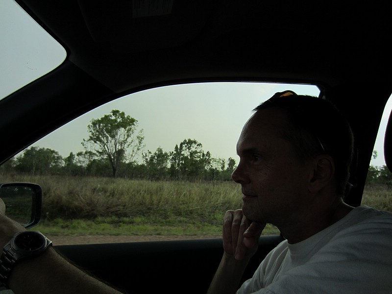 r) Flinders Hwy, Thursday 6 October 2011 ~ Driving In Relaxed Pace (Traces Of Small BushFires Here+There).JPG