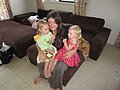 d) Townsville, Tuesday 11 Oct 2011 ~ Anthea With Her Adorable Daughters (Athena Is 2 Yrs+9 Months Of Age, Leila Is 1+Half Yrs Old).JPG