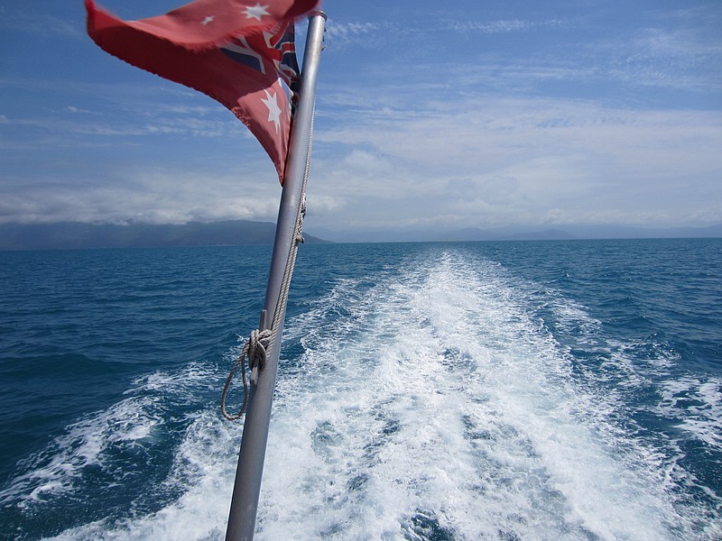 zm) Offshore From Cairns, Thursday 13 October 2011 ~ To Green Island On The Highspeed Catamaran Reef Rocket! (45 Minutes).JPG