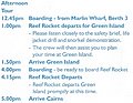 zd) Cairns, Thursday 13 October 2011 ~ Our Schedule For Today (Big Cat Green Island Reef Cruises).JPG