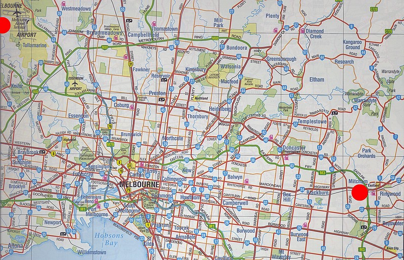 e) Melbourne, Friday 14 Oct 2011 ~ Arrival At Melbourne Airport Little After 5 PM, TaxiDrive to Quality Hotel Manor In Mitcham.JPG