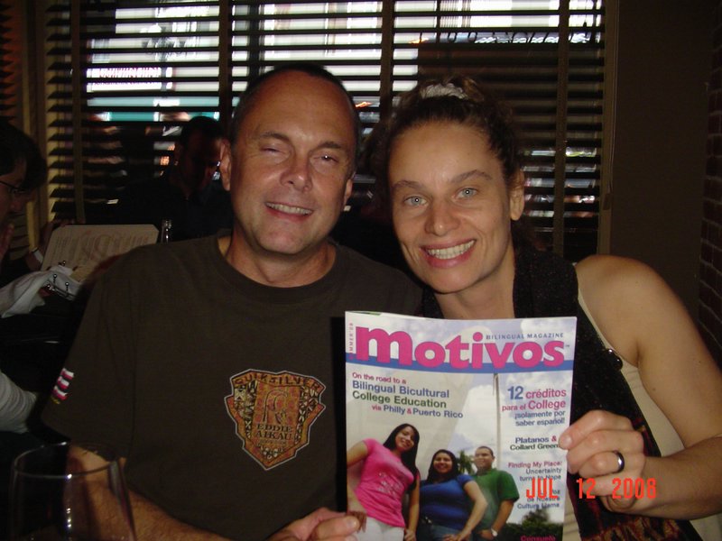 za) Posing With the Latest Edition of Motivos (Jenee-Founder of Magazine).JPG