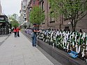 zzh) Saturday 11 May 2013 ~ Boylston Street, A  Boston Bombing Memorial (Arlington Street Church).JPG