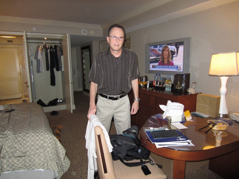 f) Sept 2013 - Las Vegas, Mandalay Bay Hotel ~ Tuesday-Day 1 (David Getting Ready For Trade Group Meeting Day).JPG