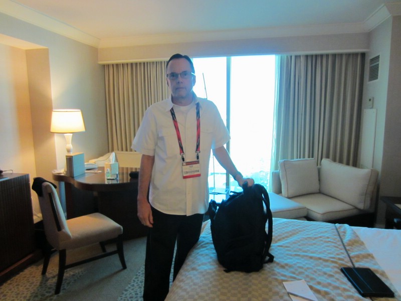 k) Sept 2013 - Las Vegas, Mandalay Bay Hotel ~ Wednesday-Day 2 (David Getting Ready For I.B. Conference).JPG