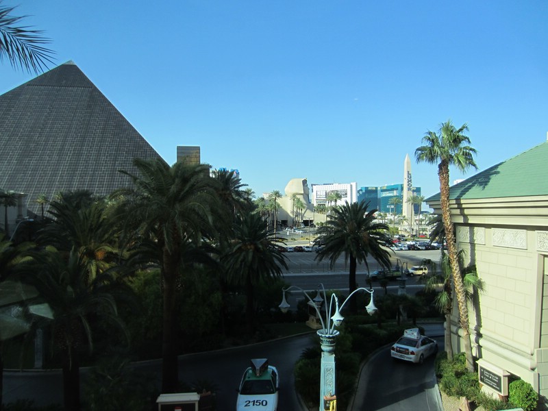 w) Sept 2013 - Las Vegas, Mandalay Bay Hotel View On Luxor Hotel + The Strip.JPG