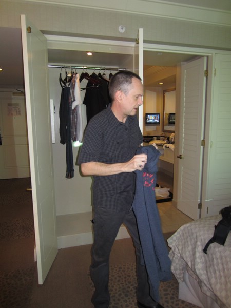 c) Sept 2014 - Las Vegas, Mandalay Bay Hotel ~ Tuesday-Day 1 (David Getting Ready For Trade Group Meeting @ The Tropicana).JPG