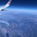 e) Wednesday, 22 August 2018 - WildFires All Over California (Alaska Airlines, Los Angeles - Portland)
