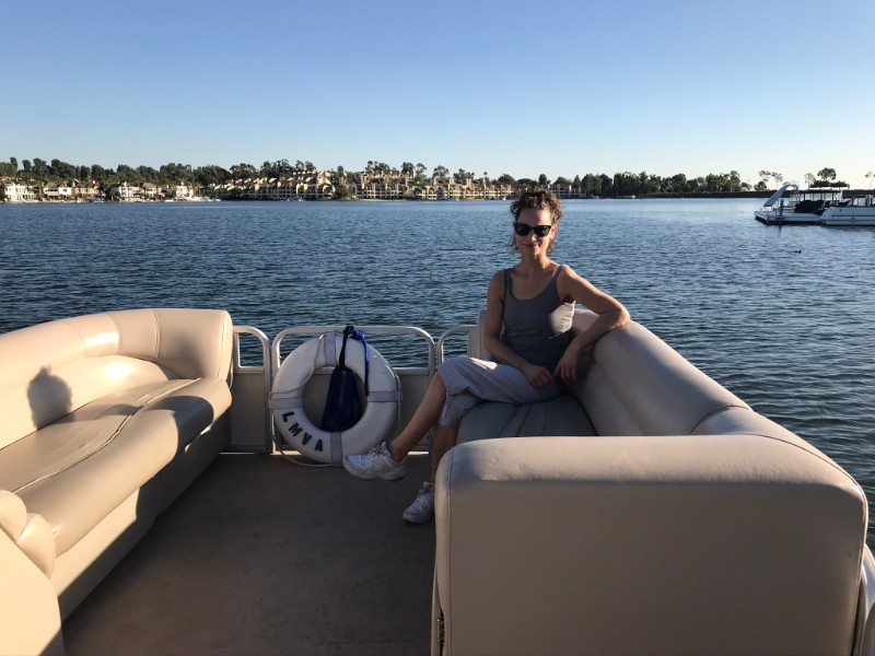 f) Oct'19 - One Hour Boat Rental (Pontoon Party Boat, Nr 1), Mission Viejo Lake