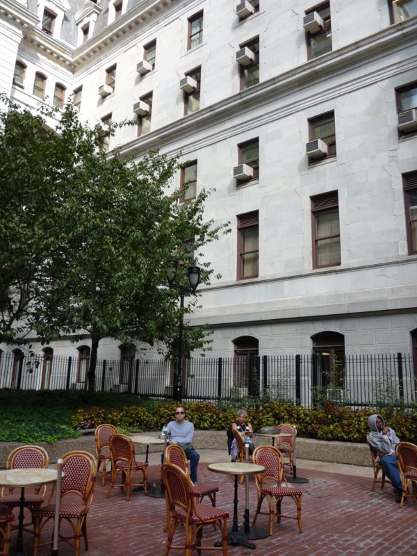 q) Inside the Central Courtyard - Enjoying the Sun.JPG