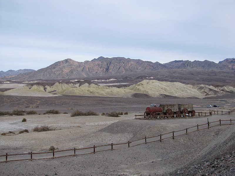 n) The Twenty Mule Teams Are Long Gone, The Last Remaining Wagons Kept as An Artifact.JPG