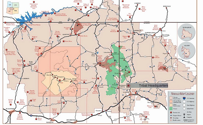 zs) Navajo Tribal Headquarters (Equavalant of Washington D.C.) is Located in Window Rock (Further South).JPG