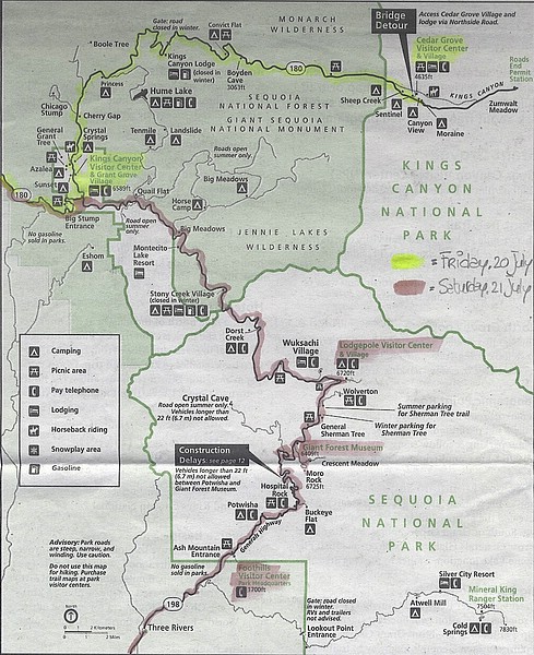 s) Saturday 21 July 2012 ~ Hwy 198, In Red The Route Of Today.jpg